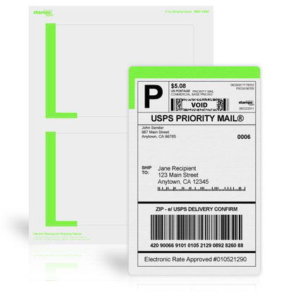 4 1/4" x 6 3/4" Premium Shipping Labels