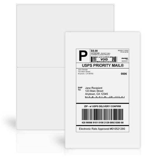 5 1/2" x 8 1/2" Shipping Labels