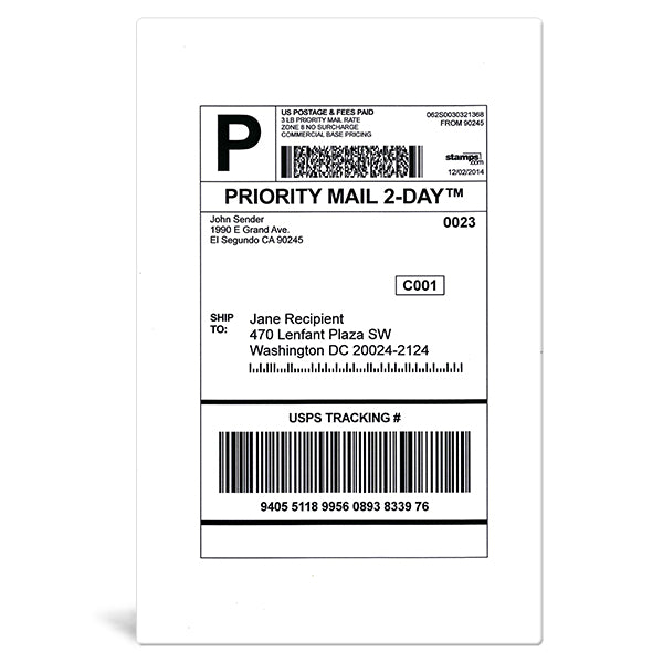 5 1/2" x 8 1/2" Shipping Labels