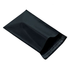 12"x15.5" Black Poly Mailer with Peel-N-Seal