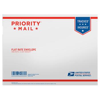Priority Mail Flat Rate Padded Envelope 12 1/2" x 9 1/2", 10/pack