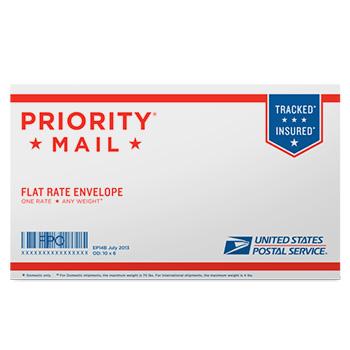Priority Mail Small Flat Rate Envelope 10" x 6", 10/pack