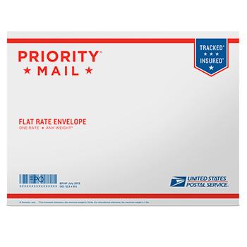 Priority Mail Flat Rate Envelope 12 1/2" x 9 1/2", 10/pack