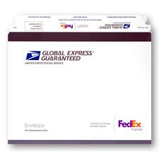 Global Express Guaranteed Envelope 12 1/2" x 11 1/8", 10/pack