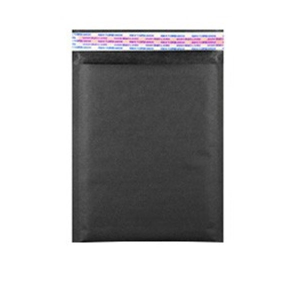 Size (#5) 10.5"x15" Black Paper Bubble Mailer with Peel-N-Seal