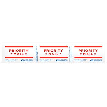 Priority Mail Outside Pressure Sensitive Label, 10/pack