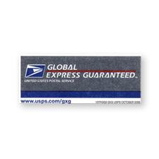 Global Express Guaranteed ID Sticker, 100 labels/roll