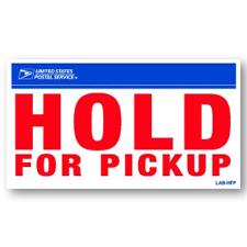 Priority Mail Express Hold For Pickup Label, 10/pack