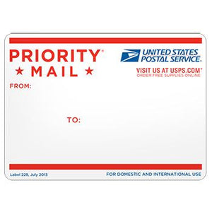 Priority Mail Address Label, 10/pack