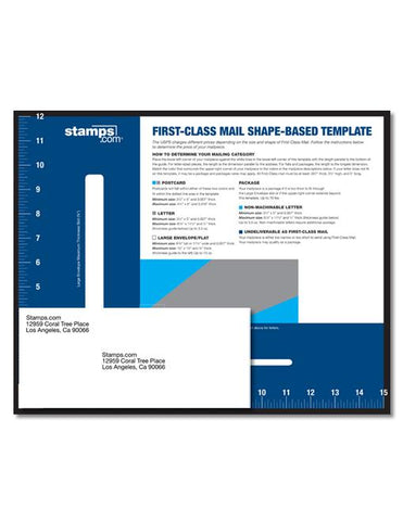 First-Class Mail Shape-Based Template