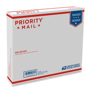 Priority Mail Box 13 11/16" x 12 1/4" x 2 7/8", 25/pack