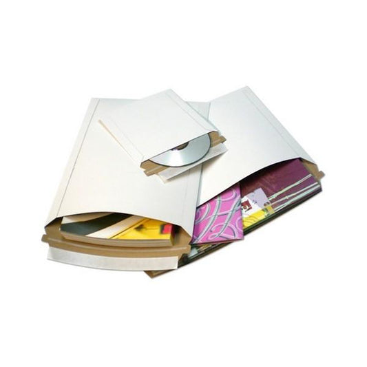 Size 7"x9" White Rigid Mailer with Peel-N-Seal